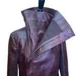 Vigoss Brown Faux Leather Moto Jacket Size Small Photo 3