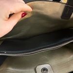 Nine West Dark Gray Pleather Tote Bag Photo 1