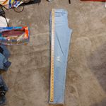 Levi's Levi Strauss & Co Light Wash Size 27 Cotton Distressed Knees 711 Skinny Raw Hem Photo 2