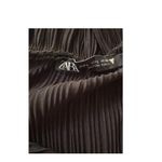 ZARA Flowy pleated Ruffle neckline double tie front vest. Size L. Photo 9