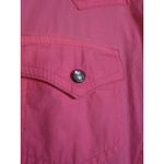 Wrangler  Western Shirt Women Long Sleeve Rhinestone Snaps Pink Size L‎ Cowgirl Photo 4