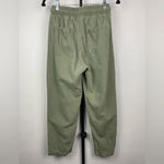 ZARA  Green‎ Pull On Elastic Drawstring Waist Jogger Style Trousers Photo 8