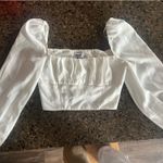 Princess Polly White Top  Long Sleeve Photo 1