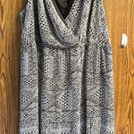 Avenue Long V Neck Brown/ Beige Dress Sz 24 Brown Photo 0