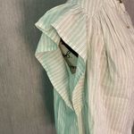 Old Navy  Light Green Striped Button Down Shirt Size Small Photo 1