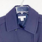 Liz Claiborne Navy Blue Double Breasted Lined Pea Coat, Size Medium Photo 4
