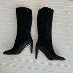 Diane Von Furstenberg  Black Suede Knee High Boots 9.5 Photo 6