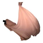 Chic Long Sleeve Peach Dress size large Formal Pink Photo 2