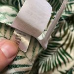 Loft NWT open back tie green palm tropical shirt sleeve romper, size large Photo 10