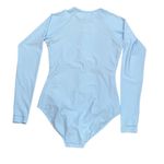 Coolibar Escalante Long Sleeve Swimsuit Zip Front Blue Medium UPF 50 NWT Photo 2