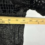 Lucky Brand  Top M Black Burnout Velvet Sheer Boho Whimsigoth Witchy Festival Photo 6