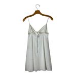 Alice + Olivia  Dress Women 0 White Tie Front Roe Fit & Flare Slip Babydoll Mini‎ Photo 3