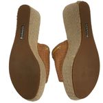 Sperry Top-Sider Womens Platform Tan Brown Leather Wedge Slide Sandals Size 10 Photo 7