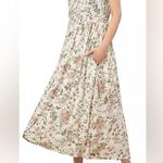 Frye Tan and Brown Sleeveless V-Neck Sundress size large Photo 10