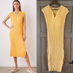 Rails  Ashley Wide Ribbed Stretchy Midi Dress in Melon Orange Women’s size Medium Photo 1