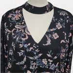 Belle Sky black floral lace contast choker maxi dress size xl Photo 1