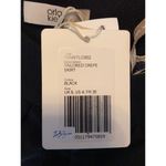 Orla Kiely Tailored Crepe Skirt Pull On Back Zipper Side Pockets Black 4 NWT Photo 6