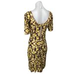 Anthropologie Sam & Lavi Yellow Libby Floral Short Sleeve Midi Bodycon Dress S Photo 4