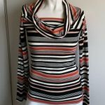 Free People  small cowl neck/ off shoulder striped pullover top Photo 3