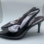 Karl Lagerfeld NWB Rosalyn Slingback Pump dark slate snake print size 10M EU 41 Photo 0
