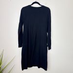 Sundance Black Knit Sweater Dress Long Sleeve Pockets Casual Size Small Minimal Photo 4