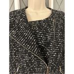 The Limited  Textured Black And White Zip Up Jacket Womens Medium Photo 6