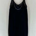 Free People  Intimatley Midi Lingerie Dress Lace Tie Die Petite Small Blue Photo 0