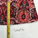 Anthropologie Maeve Paisley Print Metallic Knit Belted A Line Dress Size Medium Photo 10