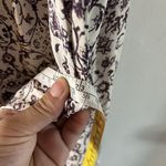 L'Agence L’AGENCE Dress Clio Shirred Silk Floral Knee Length in Ivory Photo 12