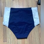 Tory Burch NWT swim suit bottoms navy blue white XL Photo 2
