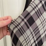 Kenar NWOT  women’s plaid high neck button neck‎ silk lined blouse large Photo 4