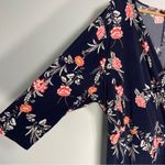 Lane Bryant  Navy Floral Faux Wrap Mini Dress Coquette Cottage Vacay Size 22/24 Photo 6