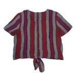 Madewell  Button-Back Tie Tee in Rosalinda Stripe Photo 1