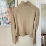 Jenni Kayne Atlas Merino Wool Turtleneck Sweater in Wheat Beige Size Medium Photo 6