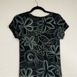 Fresh Produce  Black Green Floral Print Mini Dress Womens S Athletic Hiking USA Photo 6