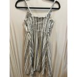 Old Navy  Cami Dress‎ XS White Black Casual Sundress Button Front Photo 3