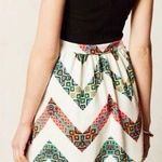 Anthropologie Maeve / | Amapola chevron Dress w Pockets, size 10 Photo 1