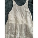 American Eagle  White Eyelet Lace Ruffle Halter Top Dress Cottagecore Fairy Photo 3