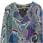 Maggie Barnes Colorful Floral Paisley Pullover 3/4 Sleeve Blouse Size 5X Photo 2