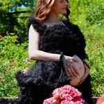 Black poofy maternity photoshoot dress Photo 0