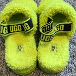 UGG  Oh Fluffita Shearling Slingback Sandal/Slipper Women’s Size 11 in Key Lime Photo 2