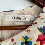 Modcloth  Sunnygirl floral flower boho preppy yellow lined summer dress sz large Photo 5