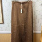 Max Studio A-Line Faux Suede Midi Skirt in Vicuna - Size - XS - NWT Photo 6