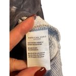 American Eagle Gray White Tie Dye Crew Neck Cropped Sweatshirt Women SM Photo 7