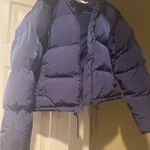 Good American Dark Blue Puffer Jacket Photo 8