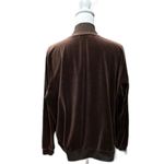 Ralph Lauren Velvet Velour Collar Ribbed Snap Button Jacket Brown Plus Size 3X Photo 3
