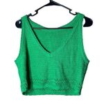 Women’s Green Crochet Sleeveless Crop Top Size undefined Photo 0