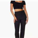 Aritzia Babaton Black Sculpt Knit Square Neck Short Crop- Size XS Photo 4