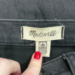 Madewell  High-Rise Slim Straight Jeans in Richgrove Wash Black Size 25 Tall Photo 4