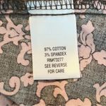 Croft & Barrow  Stretch Sleeveless Dress Size 14 Damask Floral Pattern pink brown Photo 7